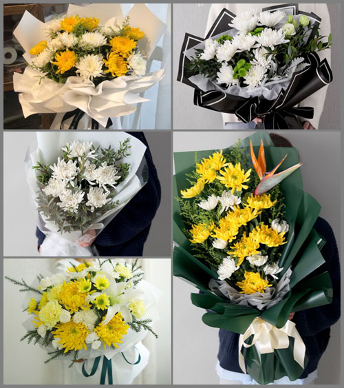 广西桂林灵川县潮田乡白事花束代送